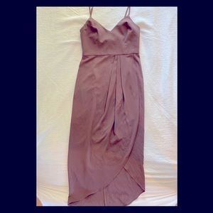 Lulus “Reinette” midi dress in mauve, small.  Worn once, excellent condition.